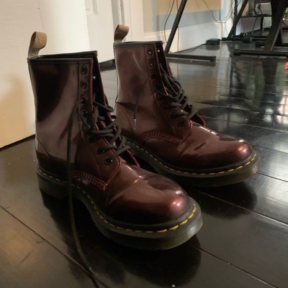 Cherry Red Dr. Marten Boots. UK 6 / US 8 - Picture 2 of 3